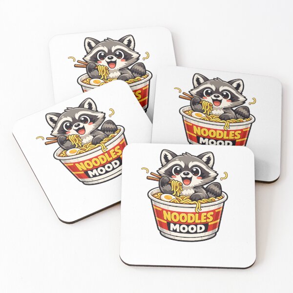 Item preview, Cute Raccoon Noodles Mood designed and sold by Herodestroyer.