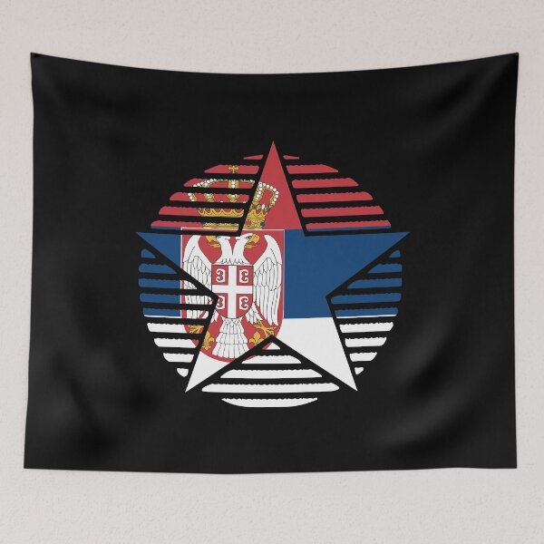 Item preview, Retro Serbia Flag Star RS designed and sold by shitpostee.