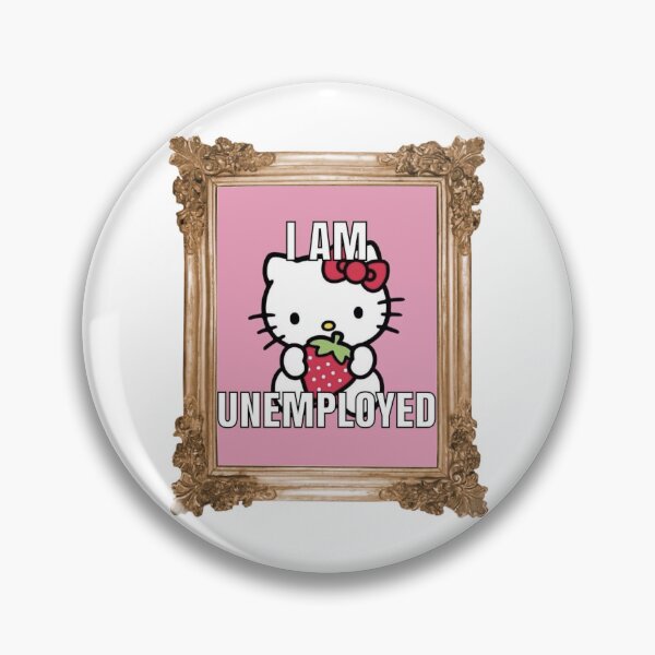 Item preview, unemployed kitty designed and sold by createdbydarcy.