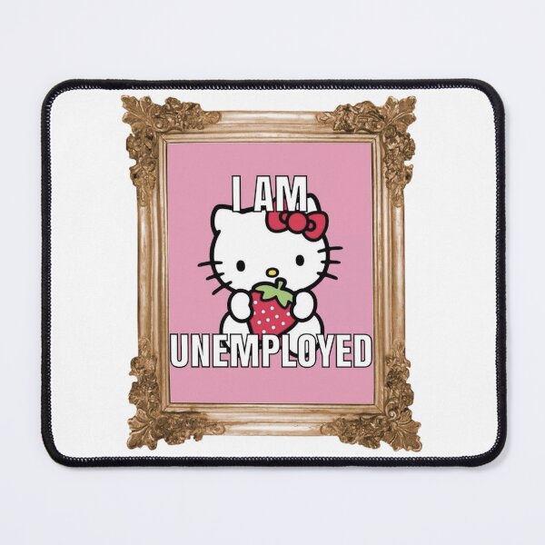 Item preview, unemployed kitty designed and sold by createdbydarcy.