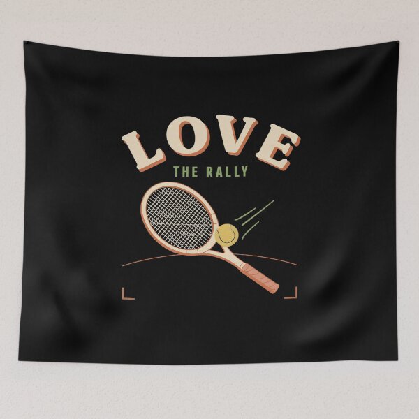 Item preview, Love The Rally T Shirt, Vintage Tennis Shirt, Retro Racquet Tee, Tennis Lover Gift designed and sold by Daily Mood Tees.