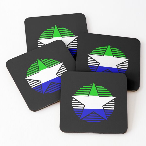Item preview, Retro Sierra Leone Flag Star SL designed and sold by shitpostee.