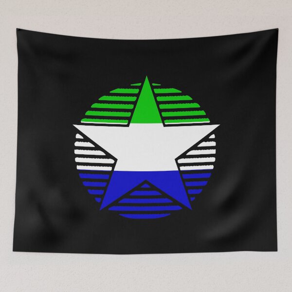 Item preview, Retro Sierra Leone Flag Star SL designed and sold by shitpostee.