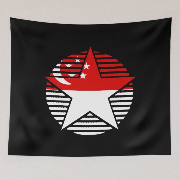 Item preview, Retro Singapore Flag Star SG designed and sold by shitpostee.