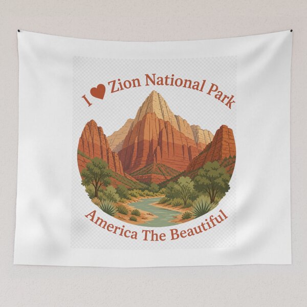 Item preview, Zion National Park Utah USA – Red Rock Canyon Adventure Scenic Desert designed and sold by Illumine-World.