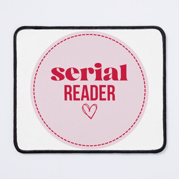 Item preview, Serial Reader - Cute Book Lover Badge Aesthetic designed and sold by LunnaAtica.