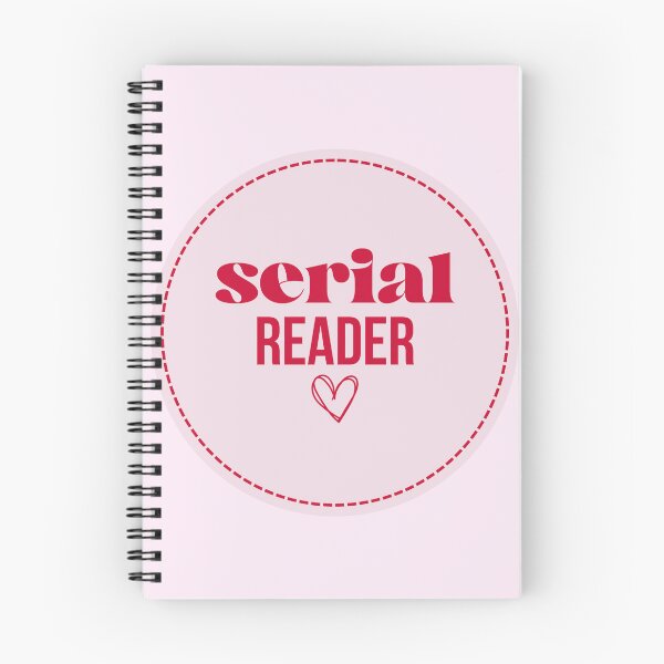 Item preview, Serial Reader - Cute Book Lover Badge Aesthetic designed and sold by LunnaAtica.