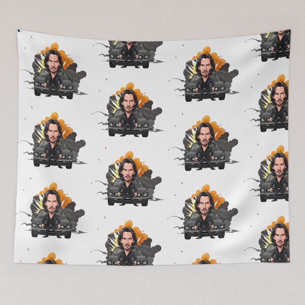 Item preview, Funny caricature of Keanu Reeves designed and sold by vectorlove.