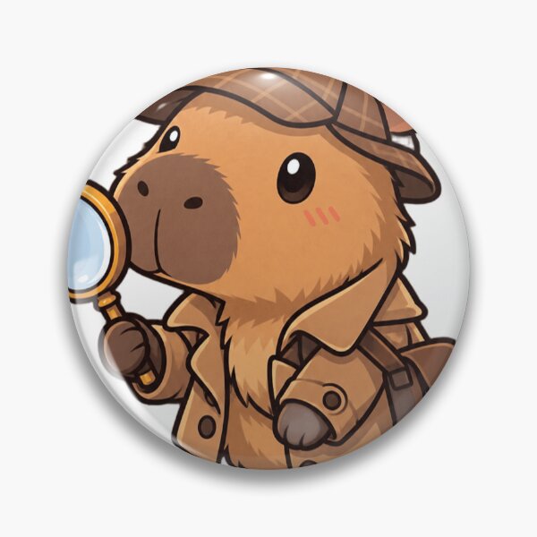 Item preview, Cute Capybara Detective designed and sold by Herodestroyer.