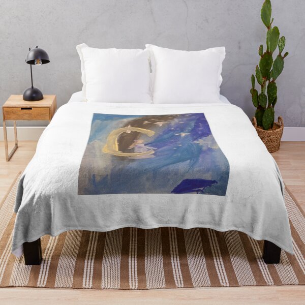 Item preview, Girl Sitting on the Crescent Moon Night designed and sold by SofiaByCruti.
