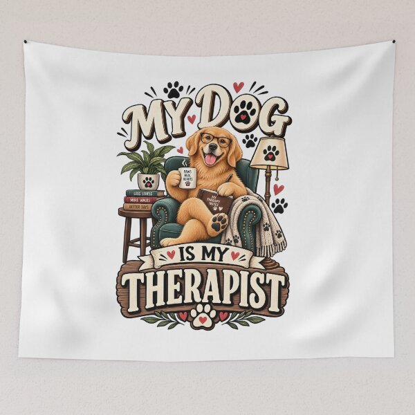 Item preview, My Dog Is My Therapist designed and sold by oblexwear.