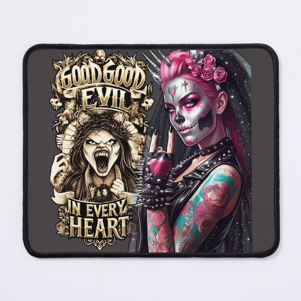 Item preview, Pink Hair Bride Skull Tattoo designed and sold by Voodoo Store Paranormal Collections.