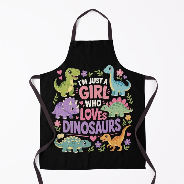 Item preview, Just a Girl Who Loves Dinosaurs Cute Dino Lover designed and sold by crouchingpixel.