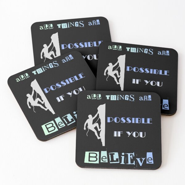 Item preview, All Things Are Possible If You Believe. designed and sold by Dinasshop.