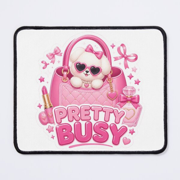 Item preview, Pretty Busy Pink Sticker PNG | Cute Girly Kawaii Aesthetic Graphic | Feminine Bow & Beauty Sticker | Pink Gift for Her designed and sold by Stylestickers55.