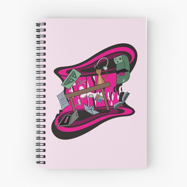 Item preview, Cat Desk Chaos | Back to School Cat Illustration | Funny Study Supplies Art for Notebooks, Prints & T-Shirts designed and sold by Saavaedra .