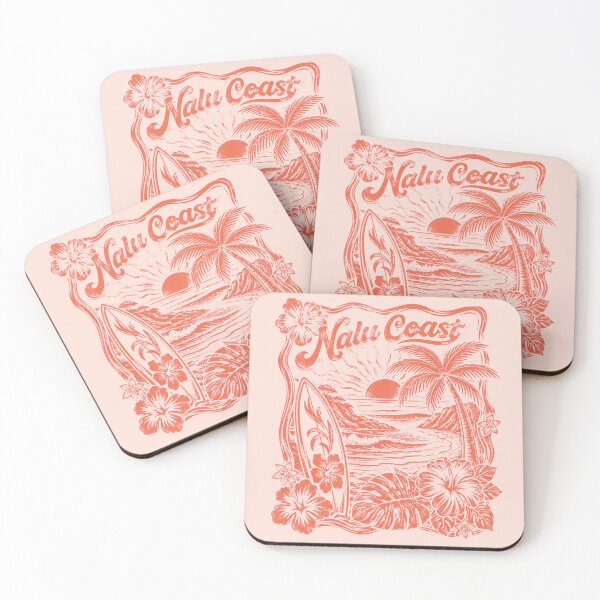 Item preview, Nalu Coast Pink Surf Graphic | Tropical Beach Streetwear    designed and sold by Nalu Coast.