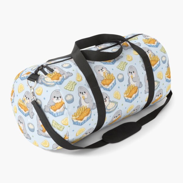 Item preview, Seal Fish and Chips Kawaii Pattern designed and sold by Soft Berry Studio.
