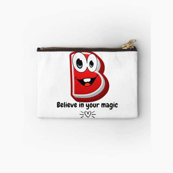 Item preview, Letter B Cute Cartoon Initial - Believe In Your Magic designed and sold by ImaginARTDesign.