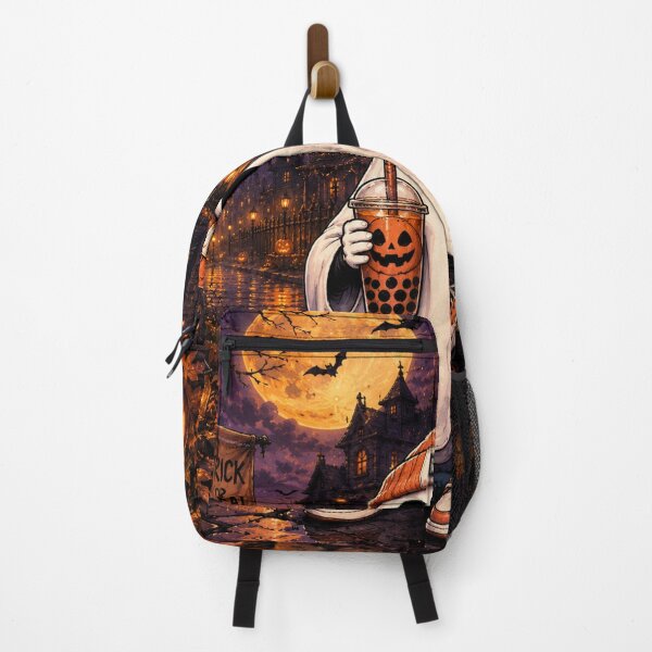 Item preview, Cute Halloween Ghost with Pumpkin Boba – Spooky Season designed and sold by TeikunShop.