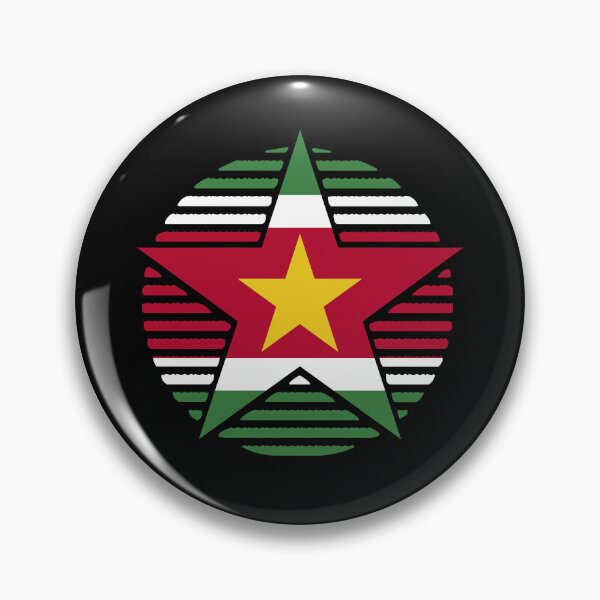 Item preview, Retro Suriname Flag Star SR designed and sold by shitpostee.