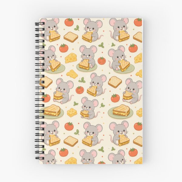 Item preview, Mouse Grilled Cheese Kawaii Pattern designed and sold by Soft Berry Studio.