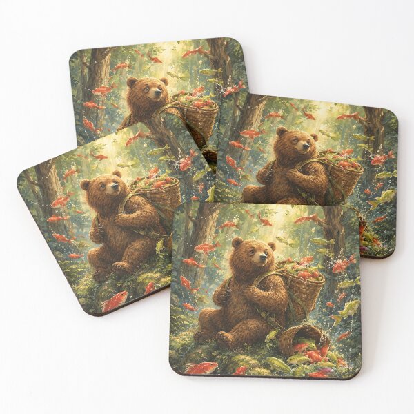 Item preview, Whimsical Bear and Flying Fish designed and sold by Rohan132.