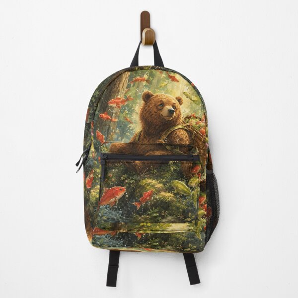 Item preview, Whimsical Bear and Flying Fish designed and sold by Rohan132.