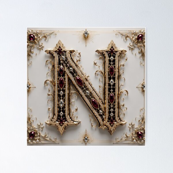 Item preview, Luxury​ Jewelry​ N Alphabet designed and sold by Adisak-designs.