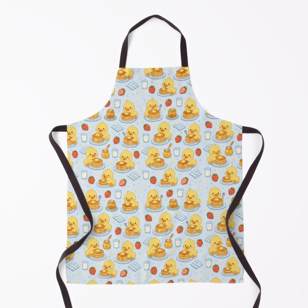 Item preview, Duckling Pancake Breakfast Kawaii Pattern designed and sold by Soft Berry Studio.