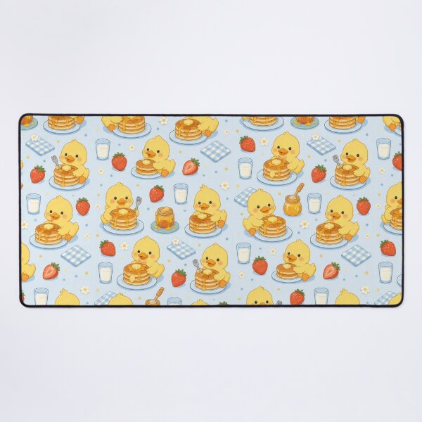Item preview, Duckling Pancake Breakfast Kawaii Pattern designed and sold by Soft Berry Studio.