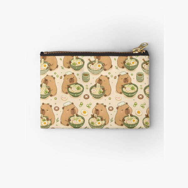 Item preview, Capybara Udon Bowl Kawaii Pattern designed and sold by Soft Berry Studio.