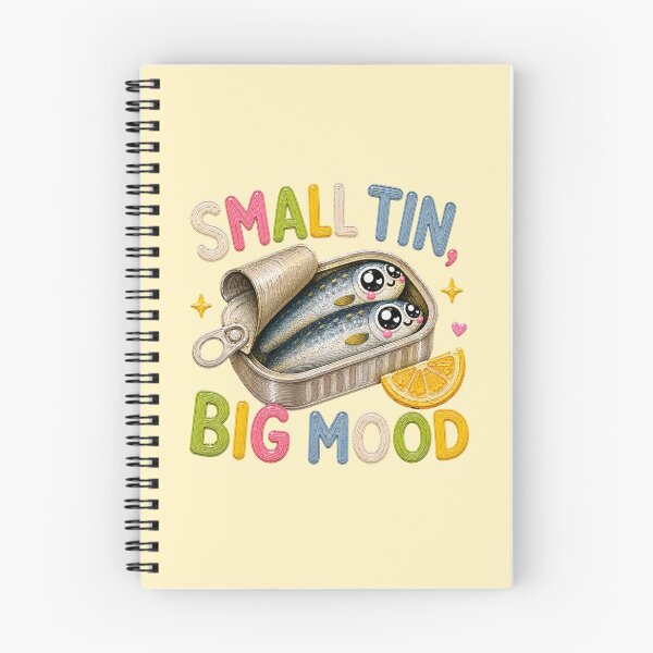 Item preview, Small Tin Big Mood Cute Sardines  designed and sold by Liv Solara.
