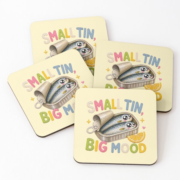 Item preview, Small Tin Big Mood Cute Sardines  designed and sold by Liv Solara.