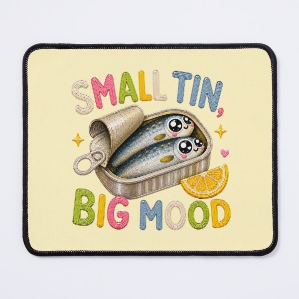 Item preview, Small Tin Big Mood Cute Sardines designed and sold by Liv Solara.