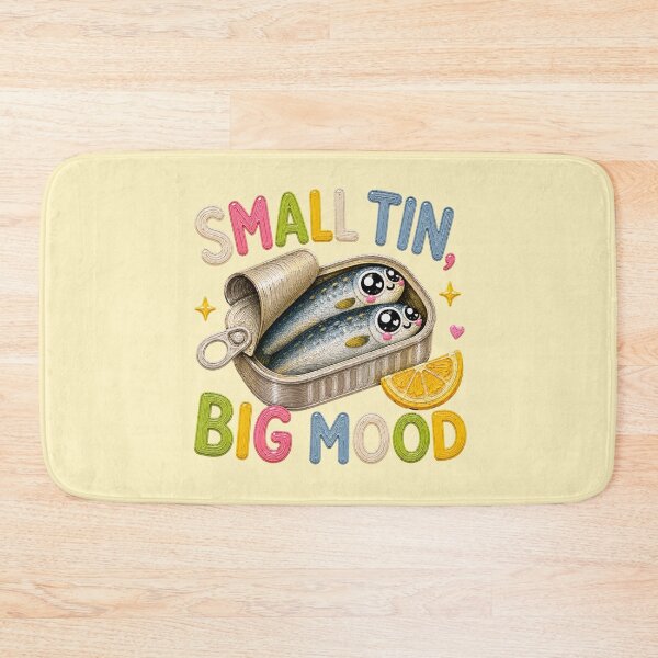 Item preview, Small Tin Big Mood Cute Sardines  designed and sold by Liv Solara.