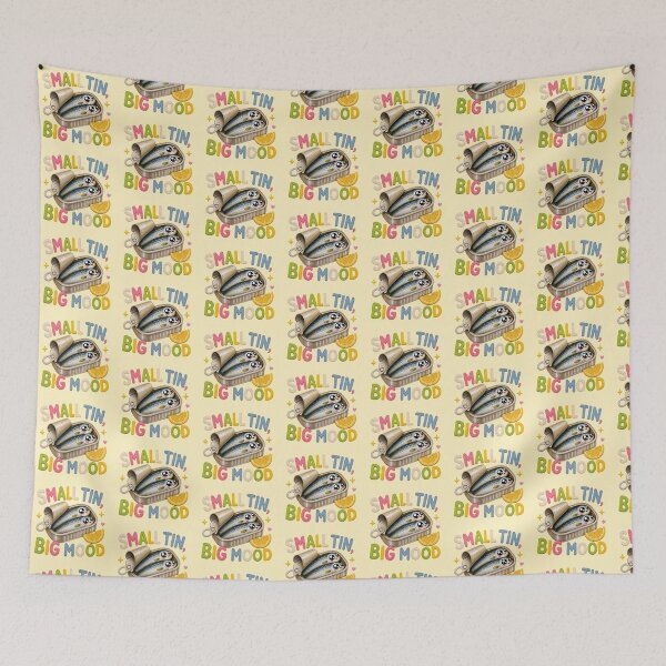 Item preview, Small Tin Big Mood Cute Sardines  designed and sold by Liv Solara.