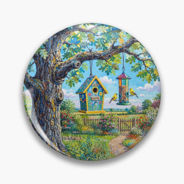 Item preview, Country Bird House And Bird Feeder designed and sold by Home Decor Art.