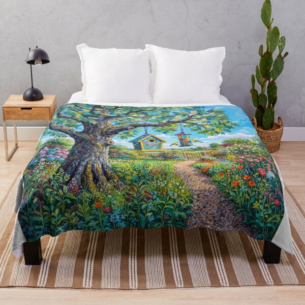 Item preview, Country Bird House And Bird Feeder designed and sold by Home Decor Art.