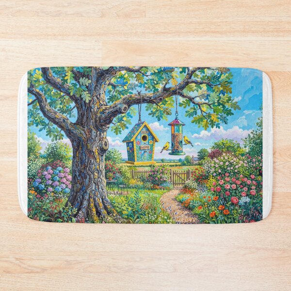 Item preview, Country Bird House And Bird Feeder designed and sold by Home Decor Art.