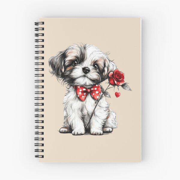 Item preview, Sweet Shih Tzu with a Rose designed and sold by Erika Kaisersot.