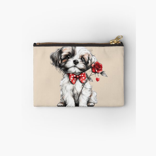 Item preview, Sweet Shih Tzu with a Rose designed and sold by Erika Kaisersot.