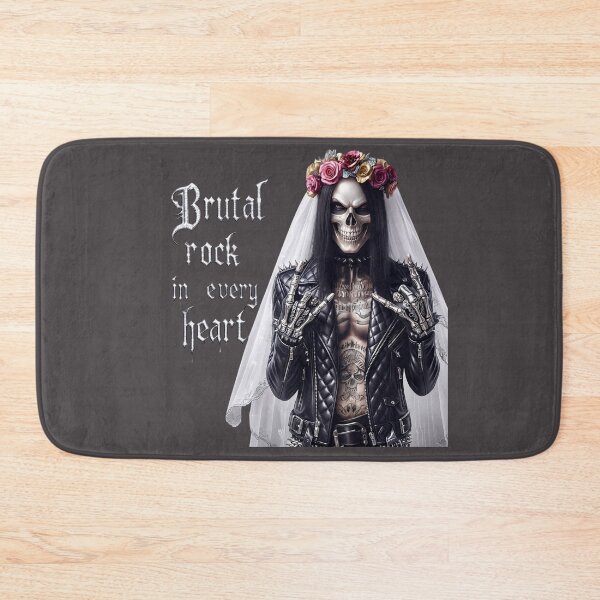 Item preview, Brutal Rock Skeleton Bride Tattoo designed and sold by Voodoo Store Paranormal Collections.