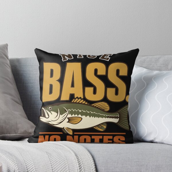 Item preview, Nice Bass No Notes – Funny Retro Bass Fishing designed and sold by SloganArtist.