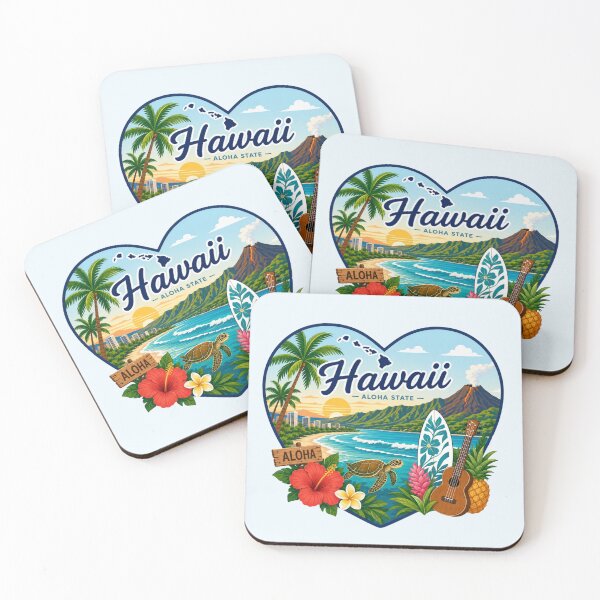 Item preview, Hawaii Heart Shape Design designed and sold by Myra365Art.