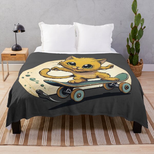 Item preview, Gato que anda en monopatín designed and sold by Crinkl.