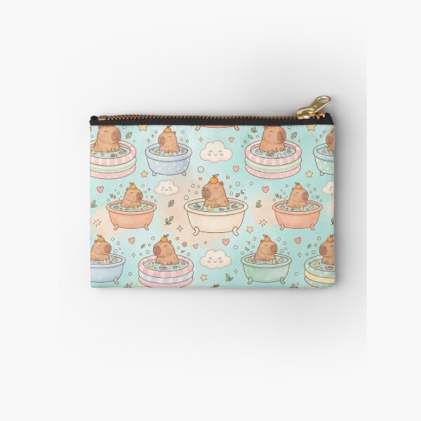 Item preview, Cute Capybara Bath Time Seamless designed and sold by LenNo9881.