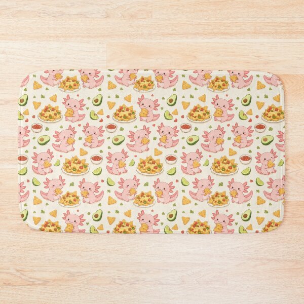 Item preview, Axolotl Nachos Kawaii Pattern designed and sold by Soft Berry Studio.