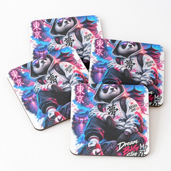 Item preview, Cyberpunk Panda Tokyo Streetwear – Dream Big designed and sold by Groovy Nest.