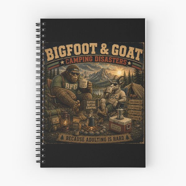 Item preview, Bigfoot And Goat Coffee Before Camping Funny Outdoor Adventure designed and sold by NicheBloom.